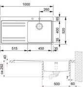Мойка Franke MTX 611 (чаша слева) фото 4